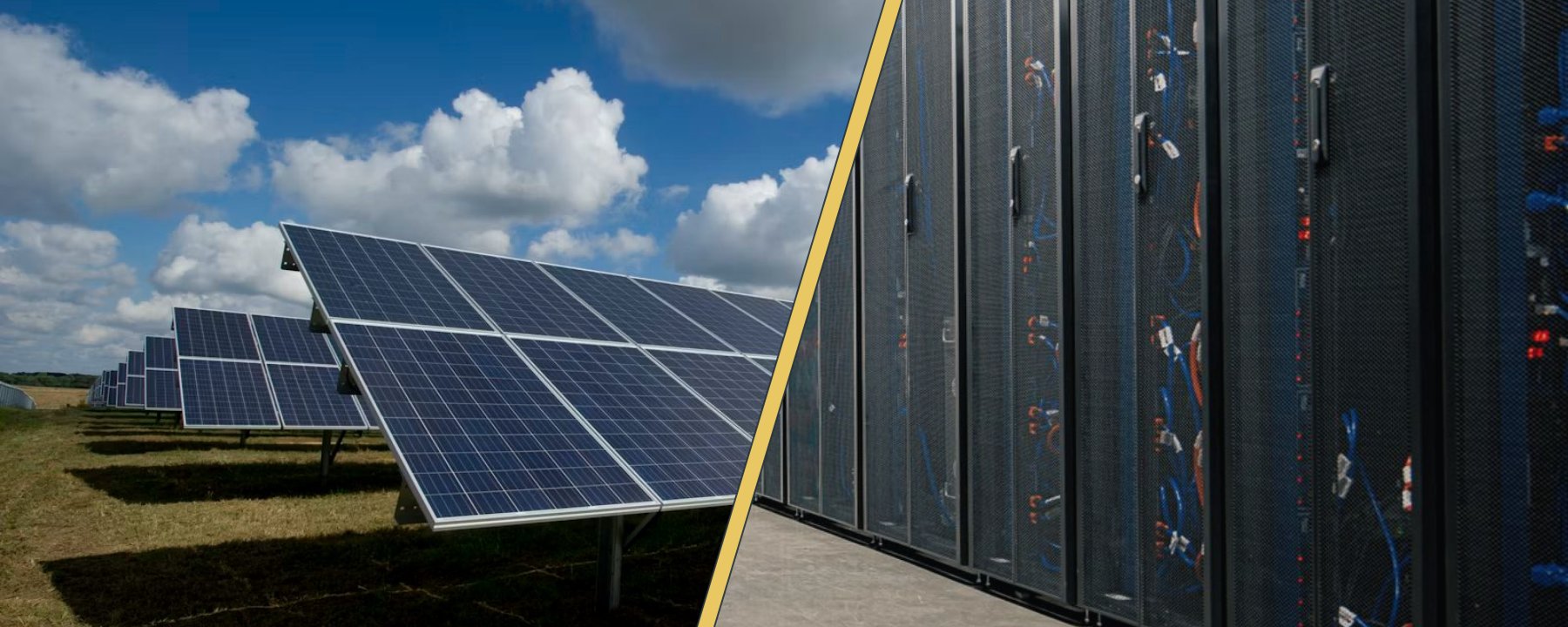 Solarpark und Rechenzentrum
